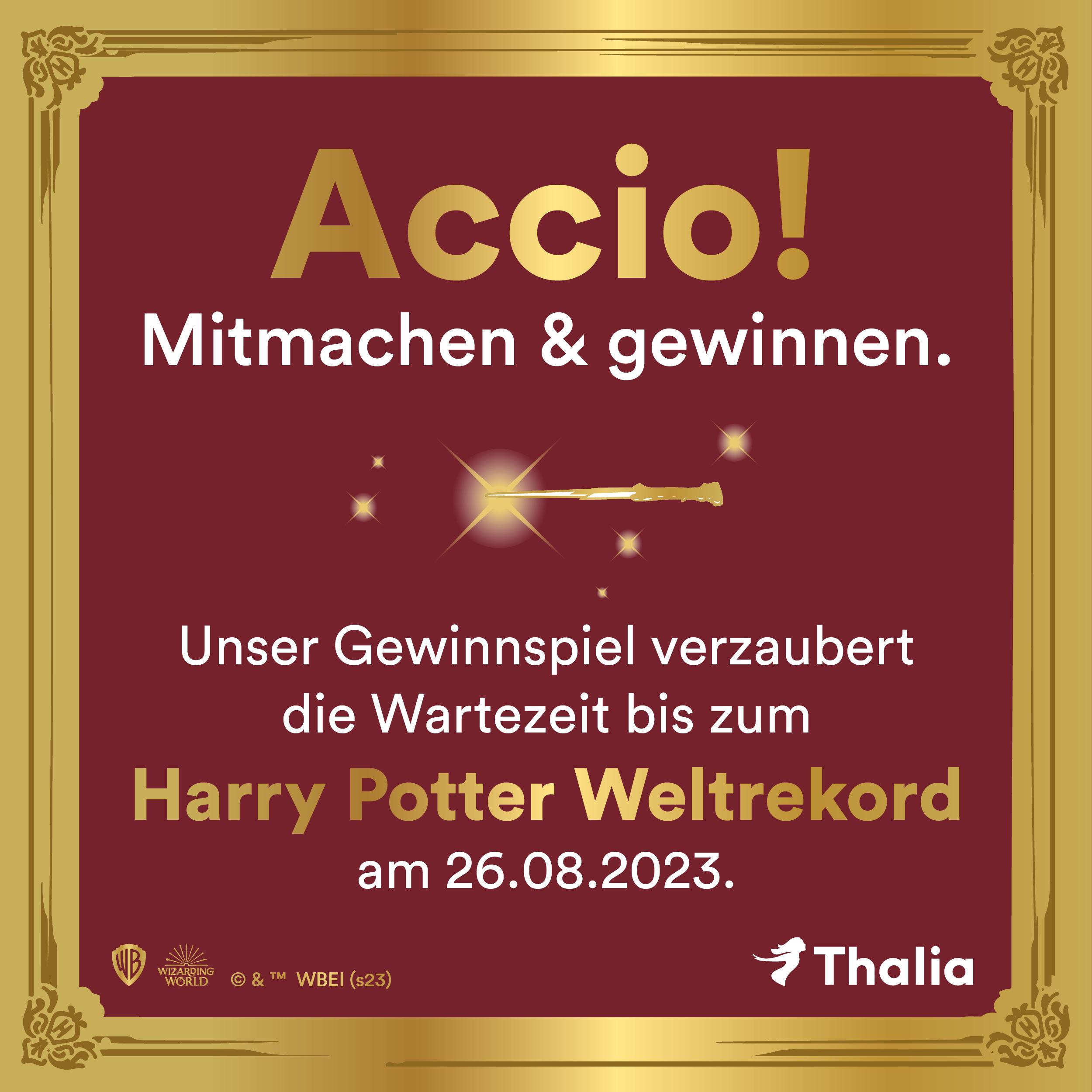 Gewinnspiel Text für Harry Potter Weltrekordversuch Hamburg